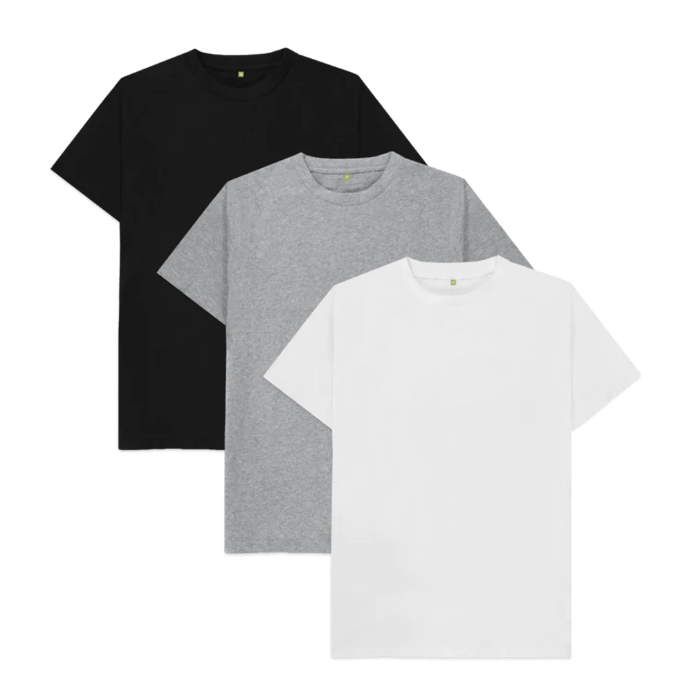 100 Black T-shirt Blank Bulk Lot Plain T shirt Men's S-XL Cheap 