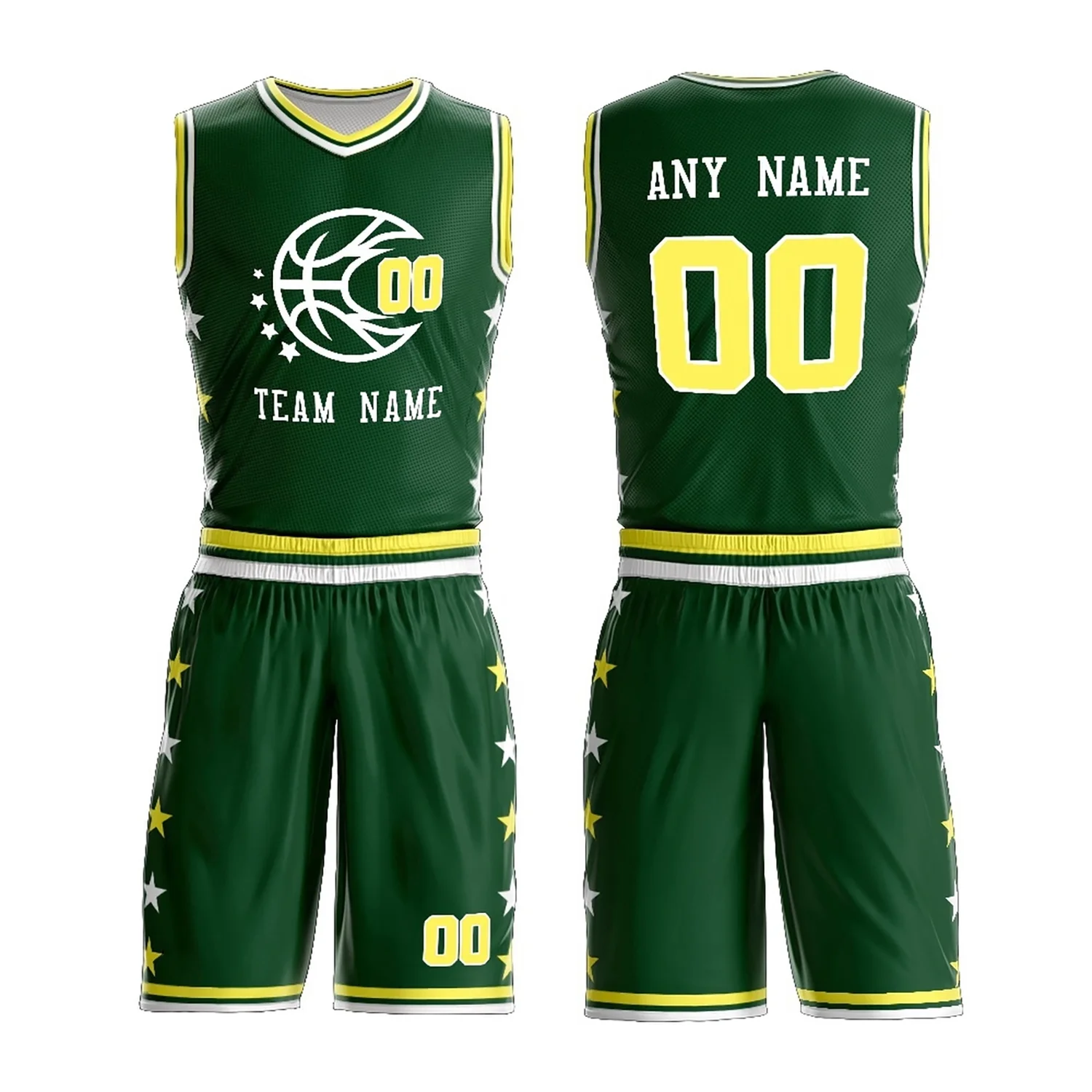 Design your own sportswear men basketball uniform set quick dry breathable  basketball jersey