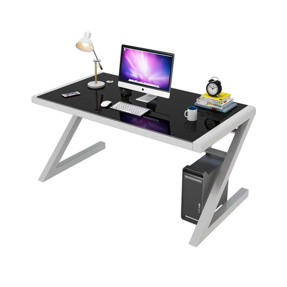 Excel Life Modern Tempered Glass Computer Table Use For Home Office And Living Room Buy Office Desks Computer Desk Modern Desk Product On Alibaba Com