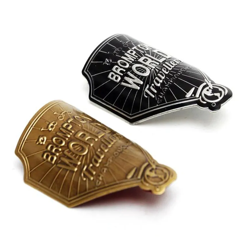 ヴィンテージソフトename自転車ヘッドバッジカスタムメタルバイク