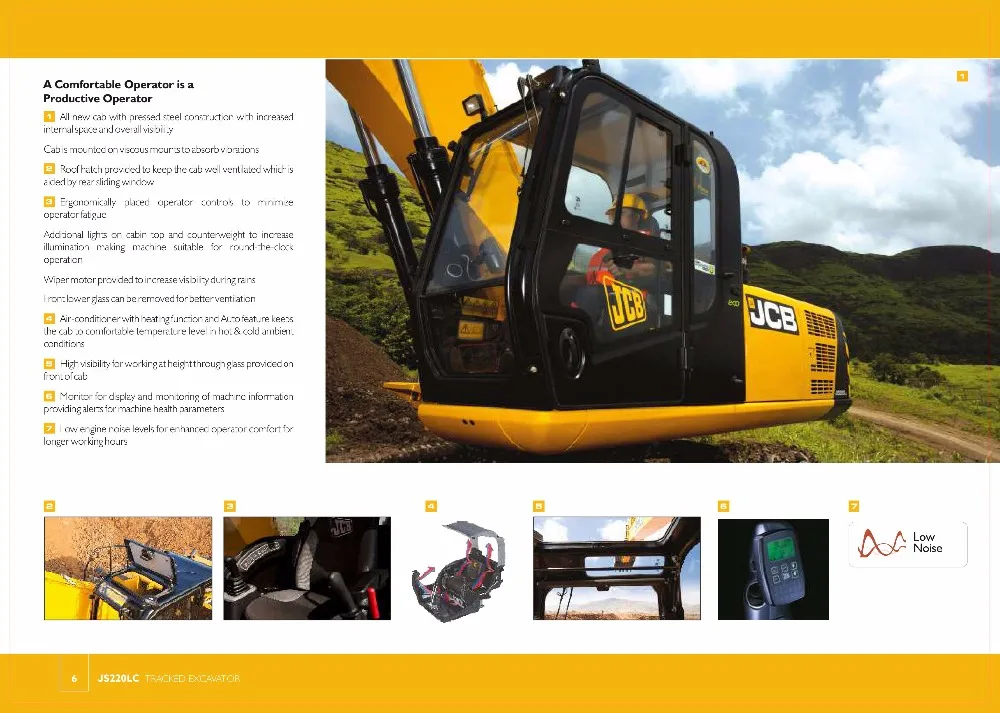 JCB JS 220LC HYDRAULIC TRACKED EXCAVATOR Good Control  HYDRAULIC TRACKED EXCAVATOR Earth-moving Machinery Specifically Designed