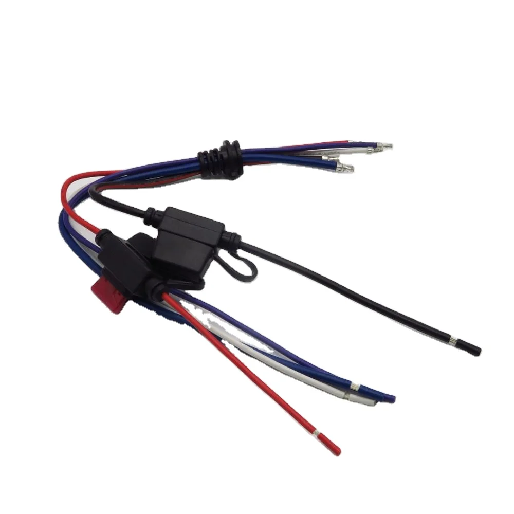 OEM ODM Custom Design Car fuse Cable Assembly Parts Wire Harness Blade Fuse Overmolding Tailor Made Wiring