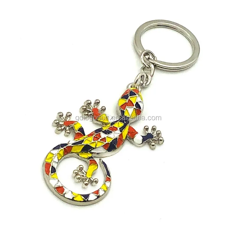 Custom Zoo Park Souvenirs Keyring Cheetah Lion Horse Gift