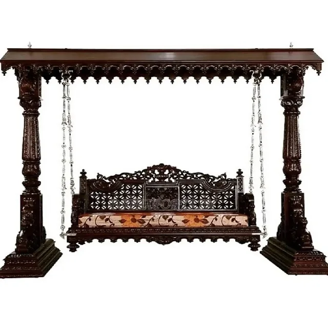 Traditional Teak Wood Oonjal For Living Room Buy Handcrafted Indoor ...