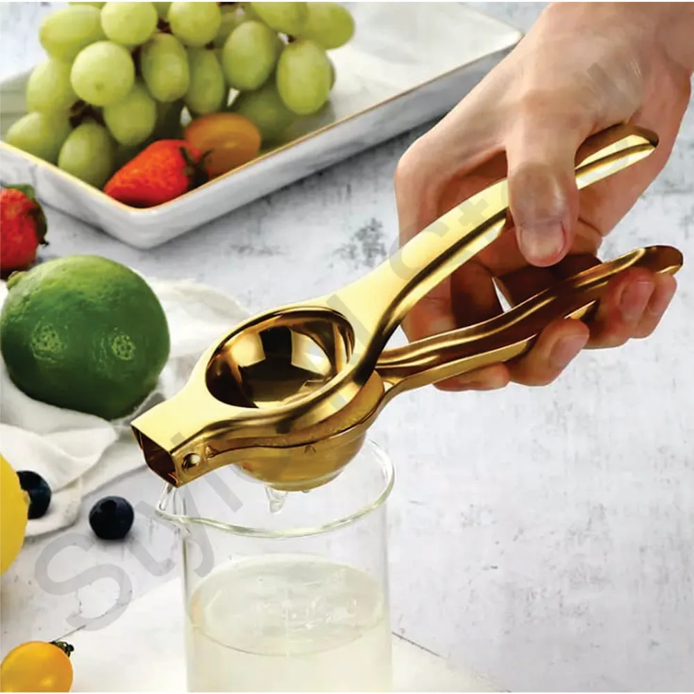 Lemon Squeezer Lemon Juicer With Pvd Coating Stainless Steel Hand Press Fruit Juicer For Lemon