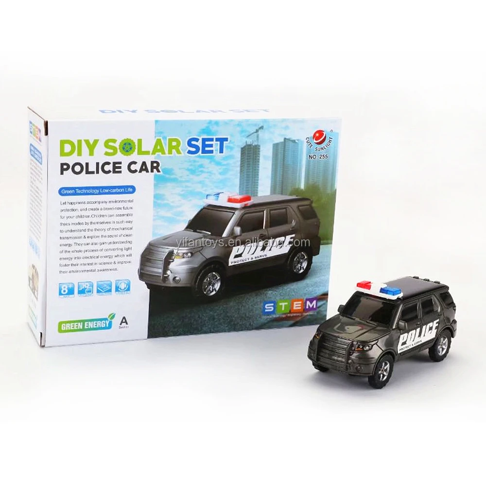 
Китайское производство, самоустанавливающийся внедорожный полицейский автомобиль, пластиковый игрушечный автомобиль на солнечной энергии 
