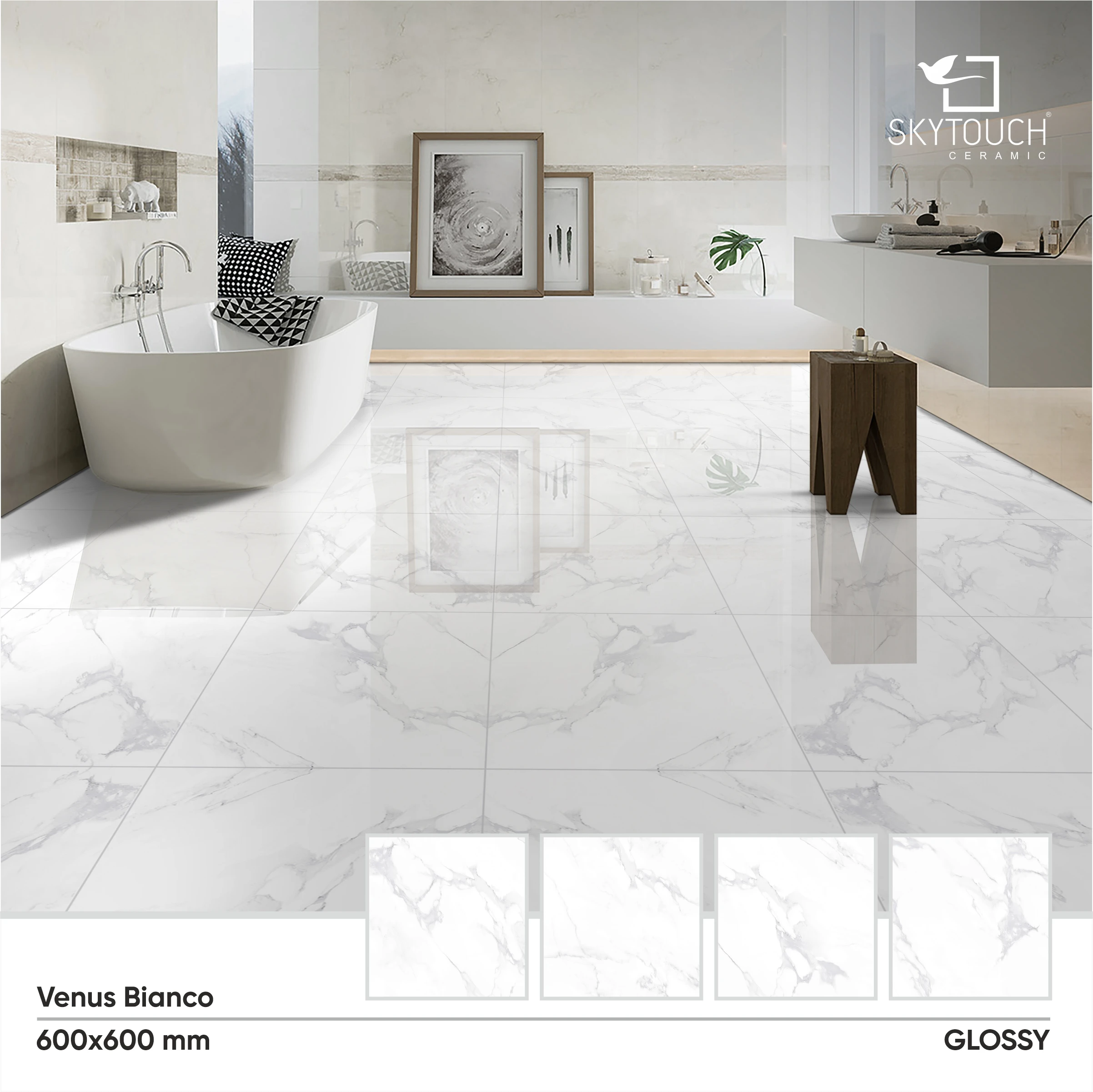 High Grade Large Floor Venus Bianco White Polished Marble Design 600x600 Porcelain  Tiles Prices In India - Buy 600 X 1200 Gray Glazed Rustic Non-slip Floor  Tile,Color Hotel Marble Like Matt Tile