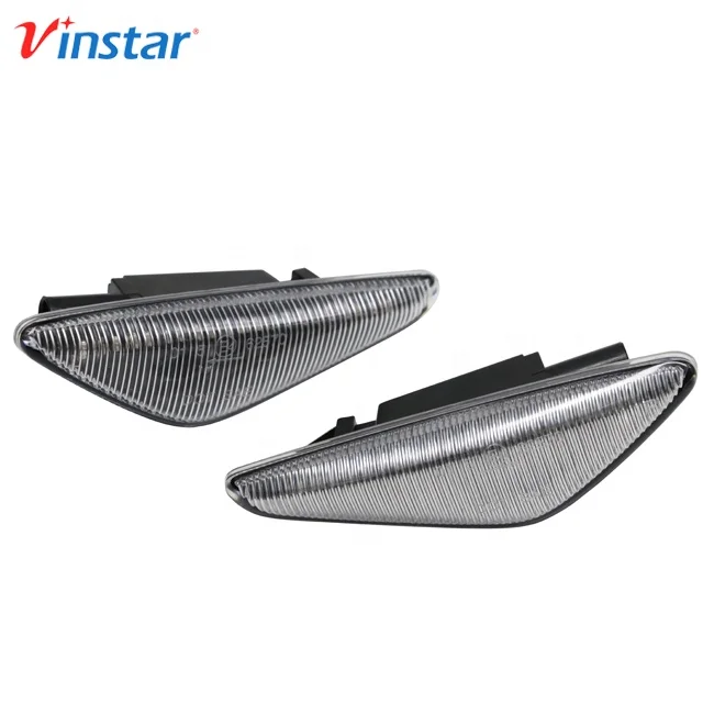 E4 Approved Clear Lens LED Side Marker Turn Signal Indicator Blinker Lights for BMW E70 X5 E71 F25