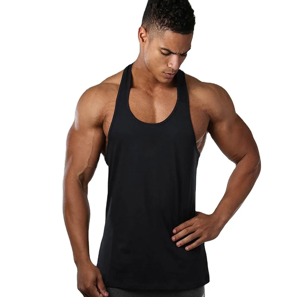 Custom Mens Gym Exercise Vests Singlet Wholesale Training Cotton