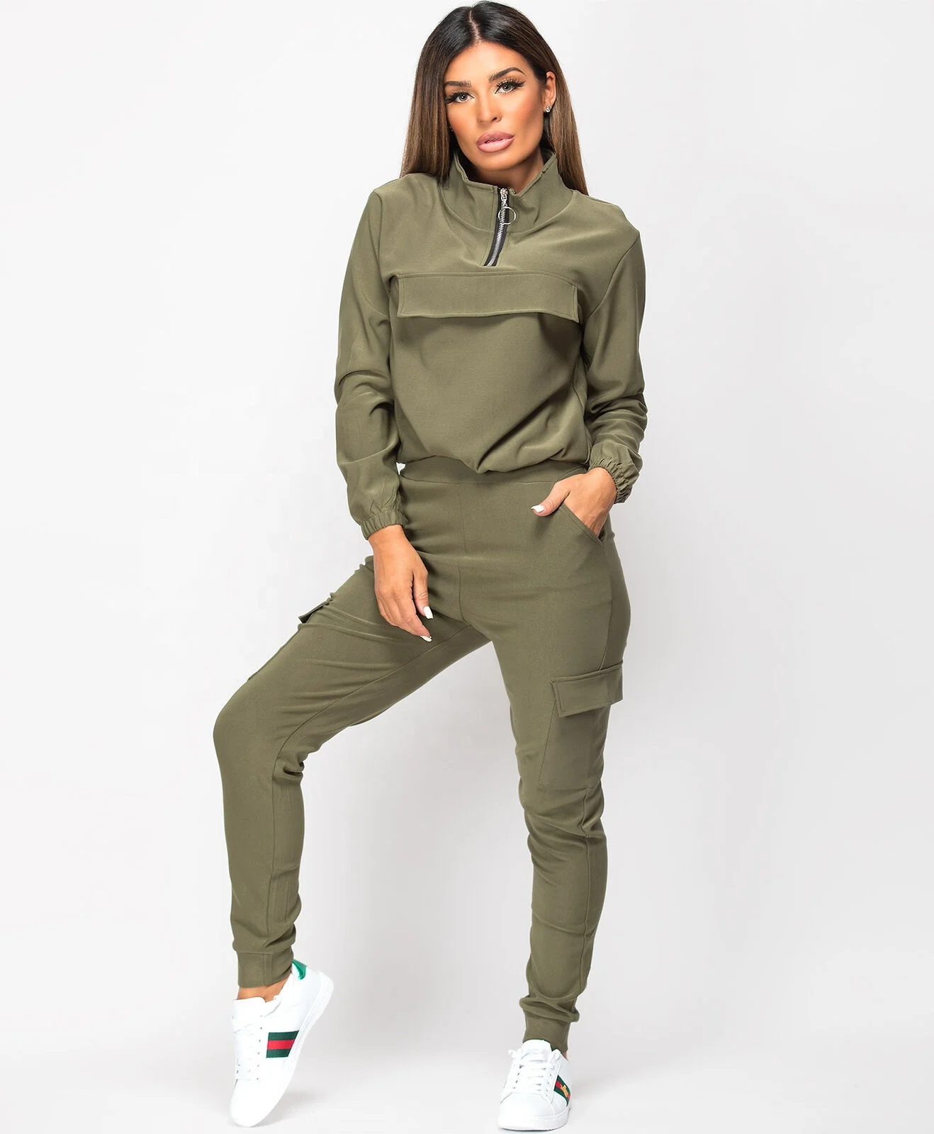 Womens 2pc Utility Combat Pocket 