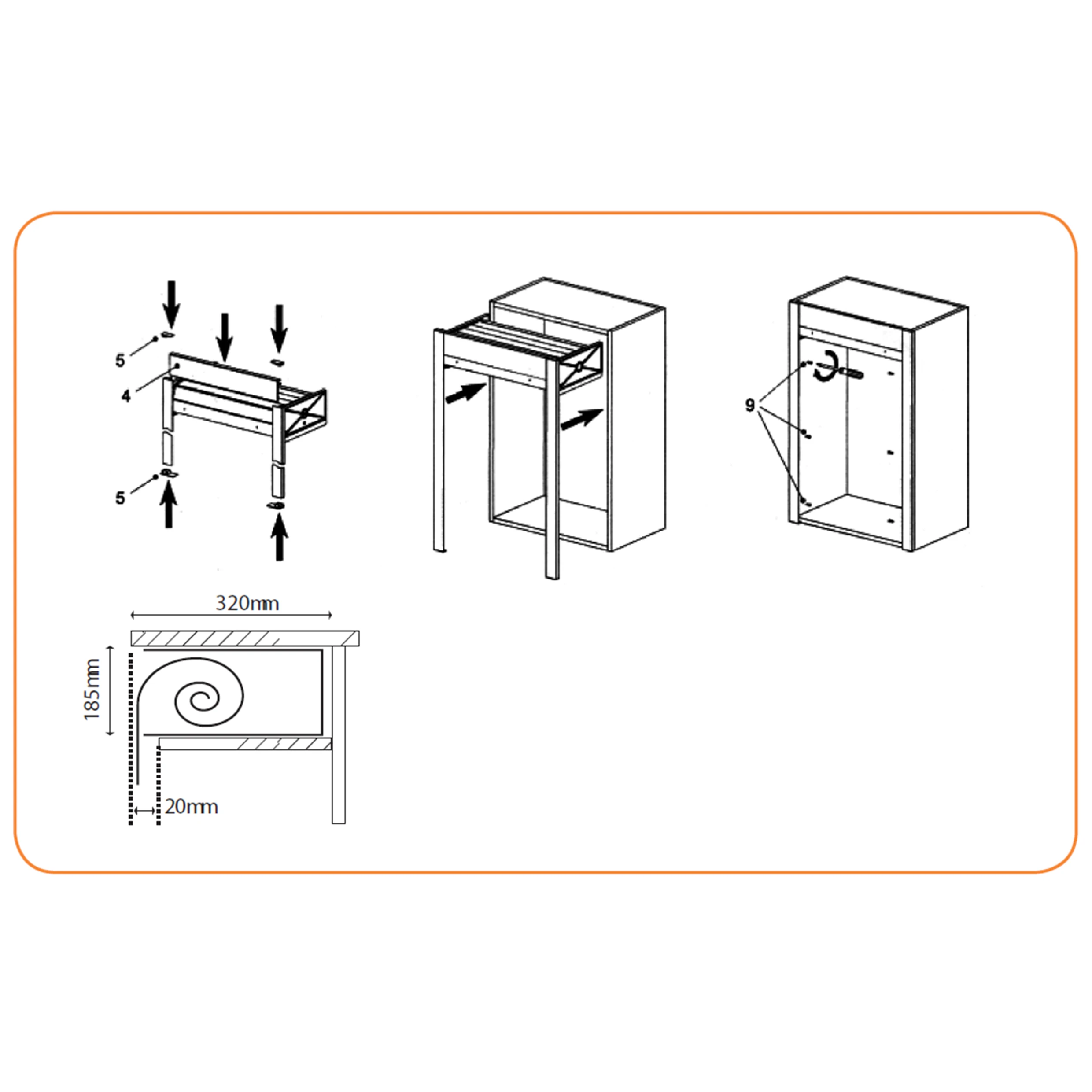 Milano Appliance Garage Kit - Aluminum Roller Shutters by Hafele, KitchenSource.com