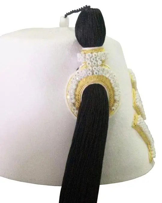 Шляпа усадочная masonic fez со стразами и буквами из золотых слитков как указано; Темно-Бордовая фетровая шляпа Fez 100%