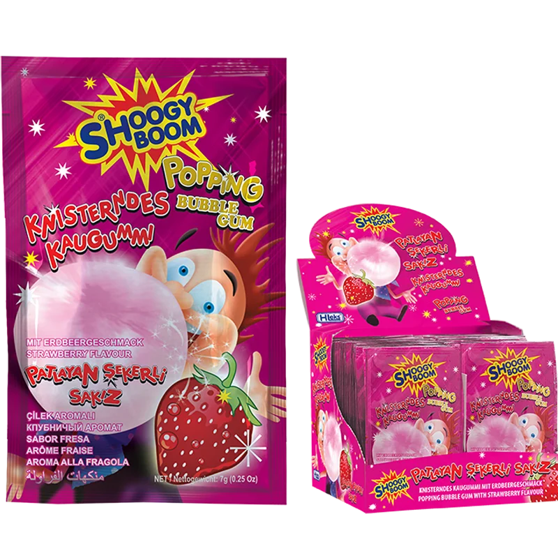 Bubble Gum Dan Pemecah Permen Stroberi Rasa-2 In-1 Produk - Buy Bubble Gum  Popping Permen,Gelembung Bermunculan Permen,Anak-Anak Produk Product On  Alibaba.com