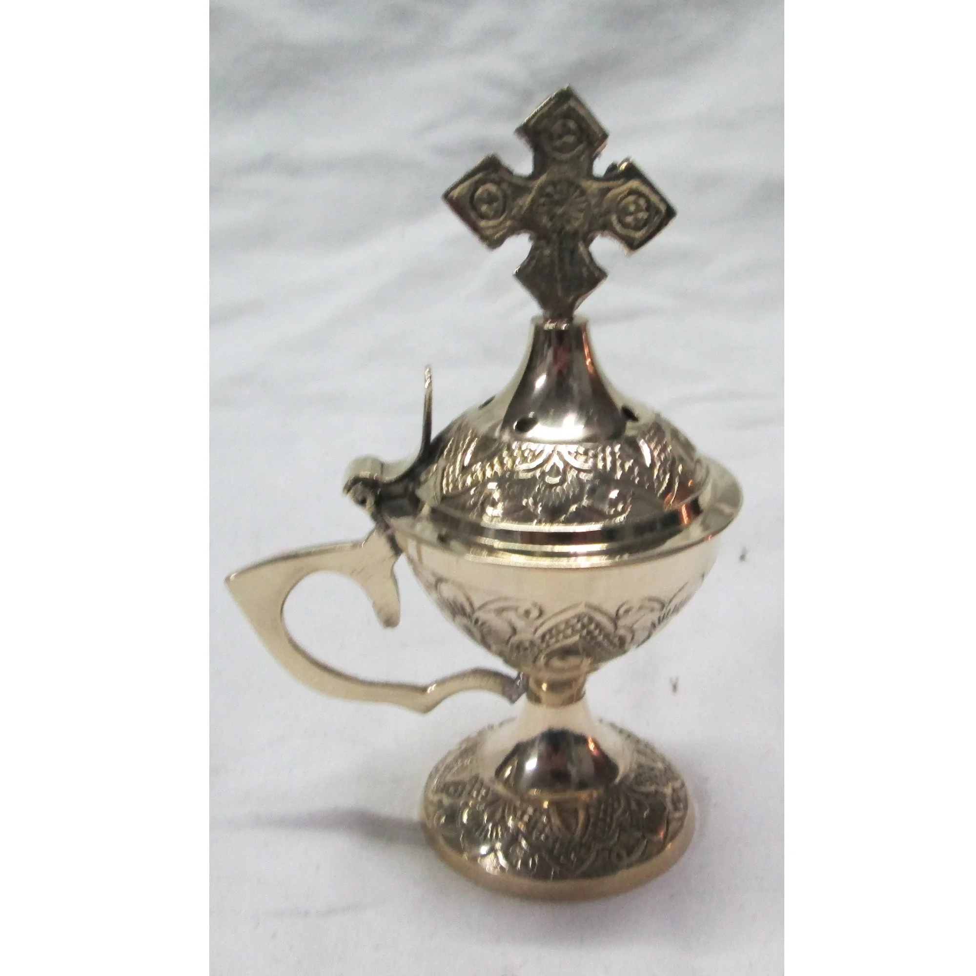 Tabletop Centerpiece Solid Brass Sachet Smeller Incense Burner