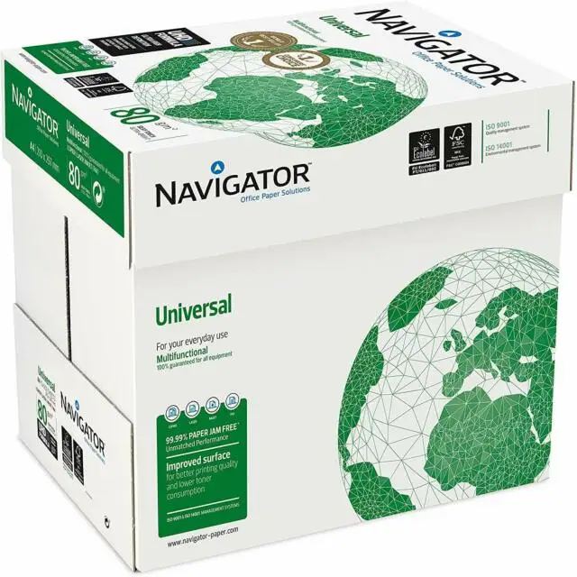 White Navigator A4 Copy Paper / Navigator A4 Paper Universal A4 papers for sale.