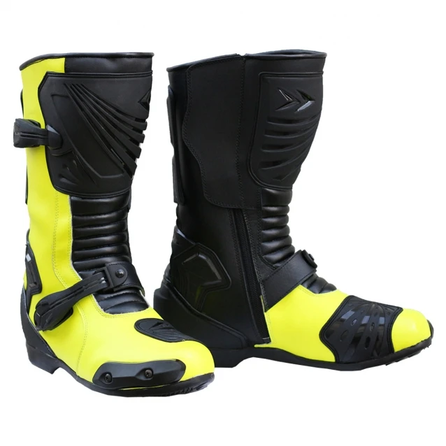 synthetic motorcycle boots