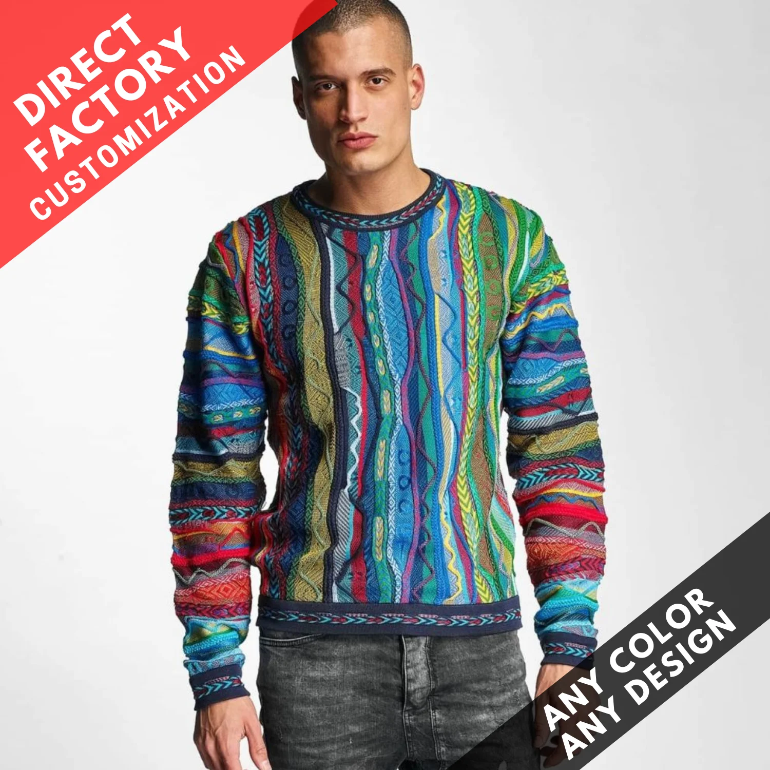 Men Asymmetrical Overlap Cardigan Casual Knitted Long Sleeve Sweaters 