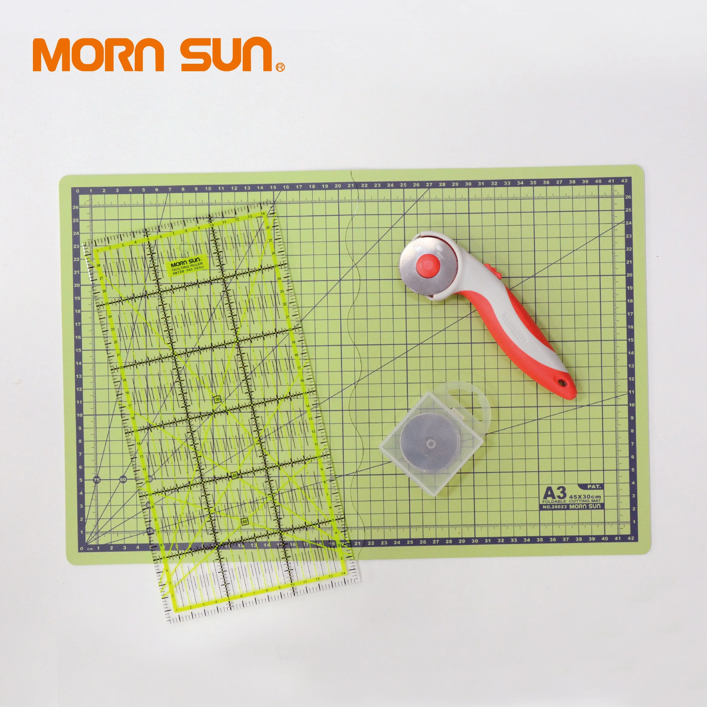 Foldable Cutting Mat AMAZON Wholesale Taiwan Patchwork 4pcs A3 DIY Set Sewing Kit Ruler Rotary Cutter Foldable Cutting Mat Kit For Quilting Craft