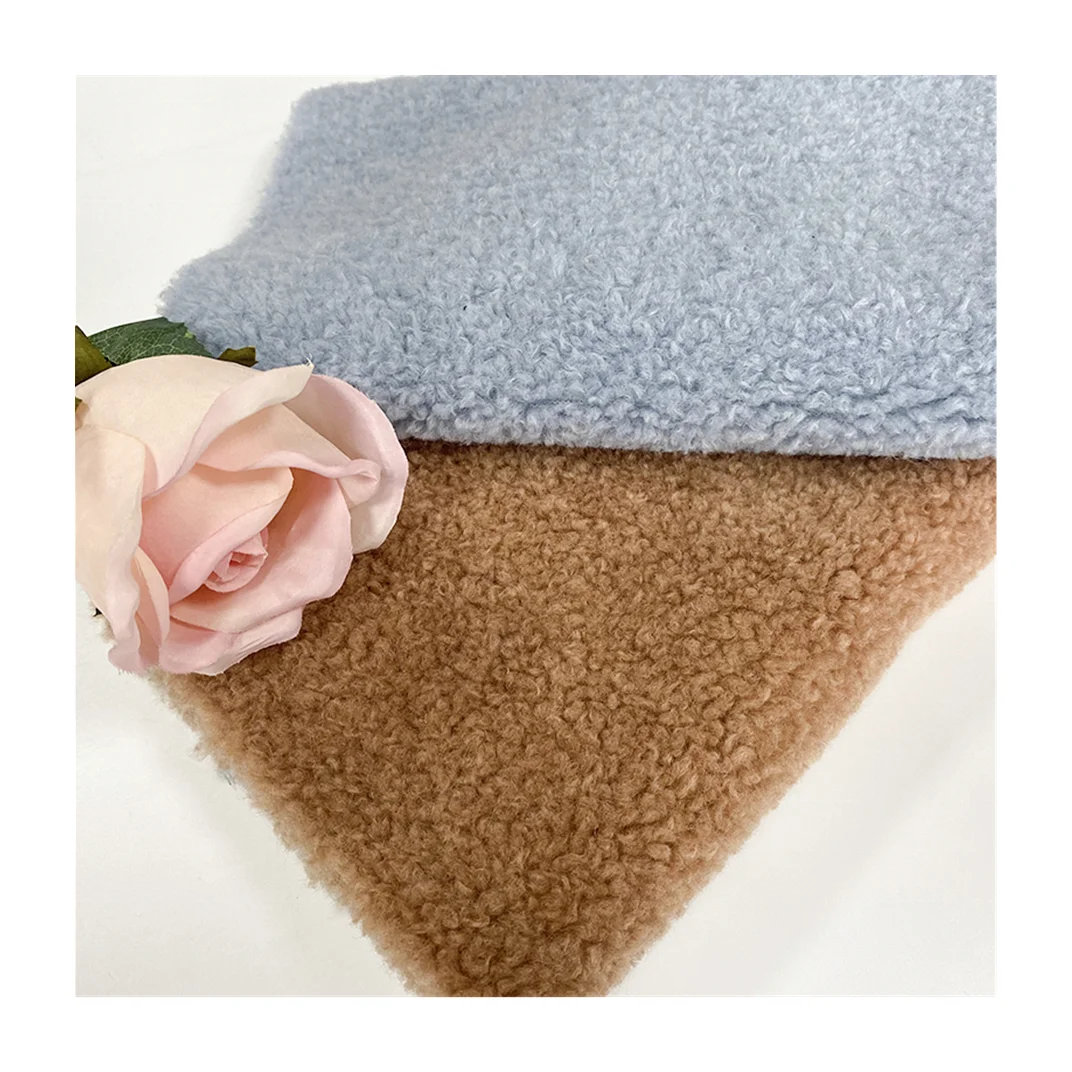 sherpa fleece customized plush faux fur sherpa fabric for winter