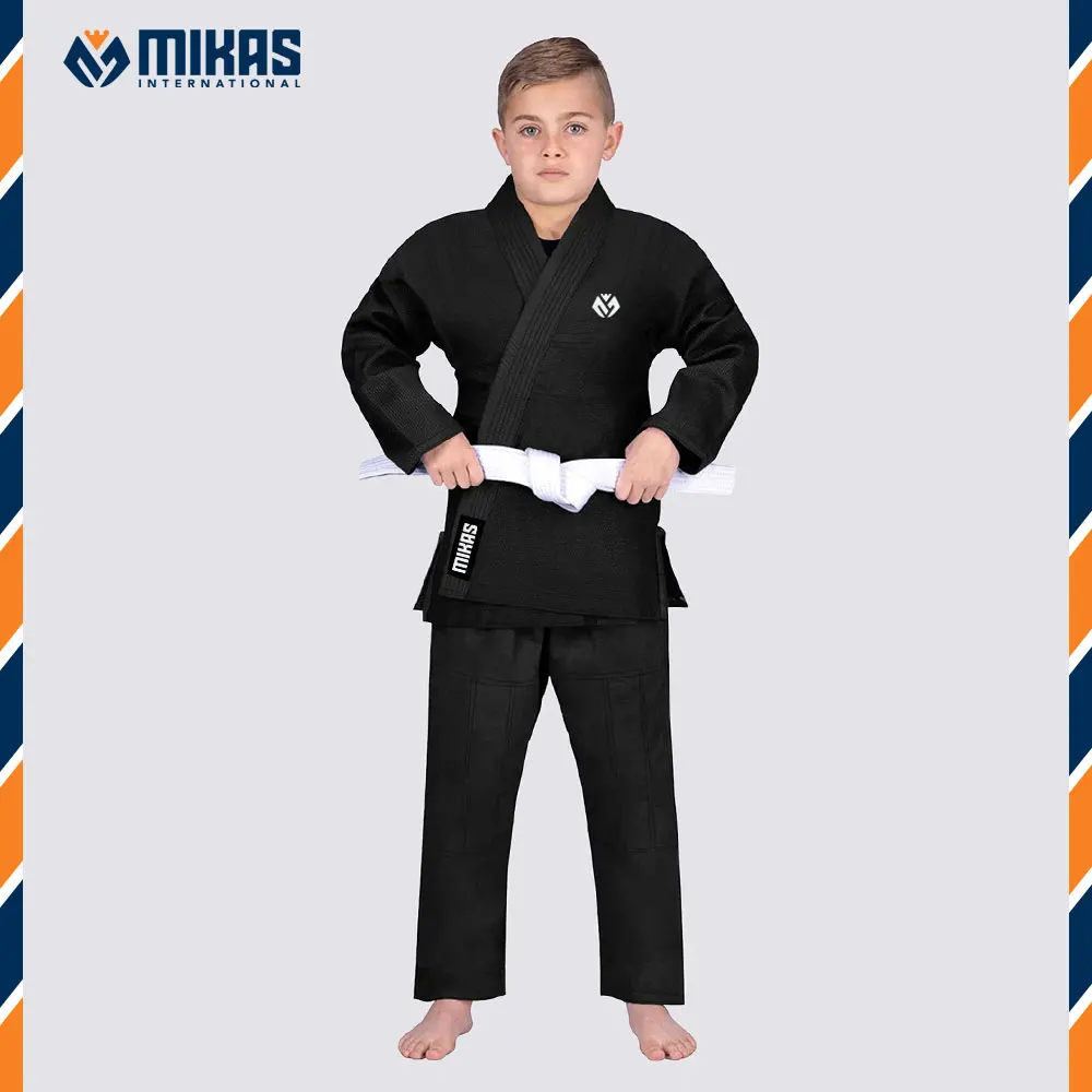 Kyokushin-kai Karate Uniform Gi White Black With Belt Kids Judo Gi Judo ...