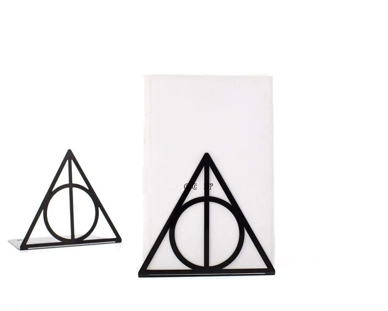 Metal Bookends Deathly Hallows Harry Potter Inspired Book Holders Bookends for Office Home Class Room and Library