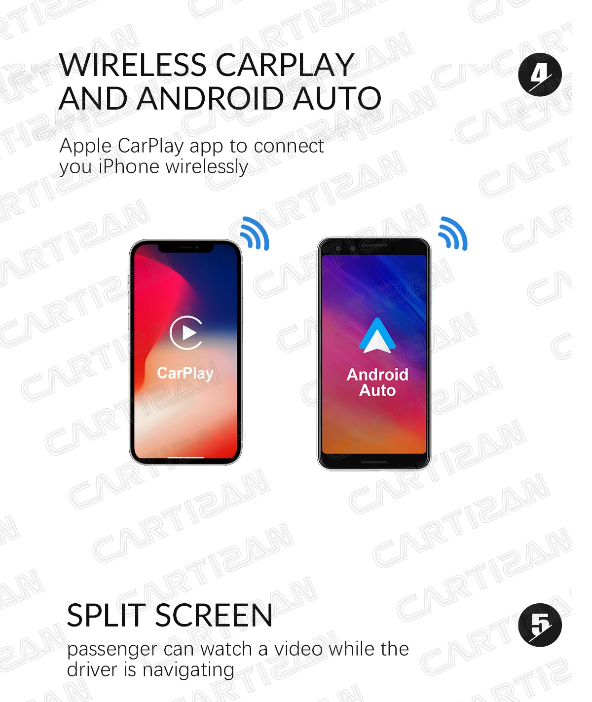 Wireless Carplay Monitor Multimedia Navigation & Gps Universal Picasou Carplay Android Ai Box