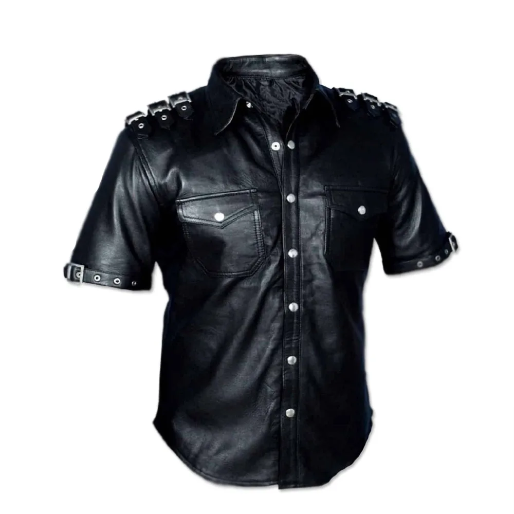 buy leather shirt