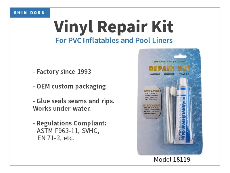 High Strength Inflatable Water Slide Repair Kit Repair Glue For Pvc