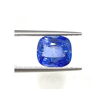 Best Selling Fine Quality No Heat Natural Blue Sri Lanka Ceylon Sapphire Cushion Cut Gemstone for Rings at Direct Factory Price