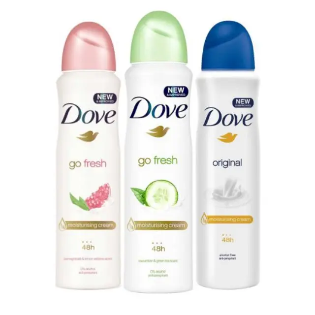 dove moisturising cream spray