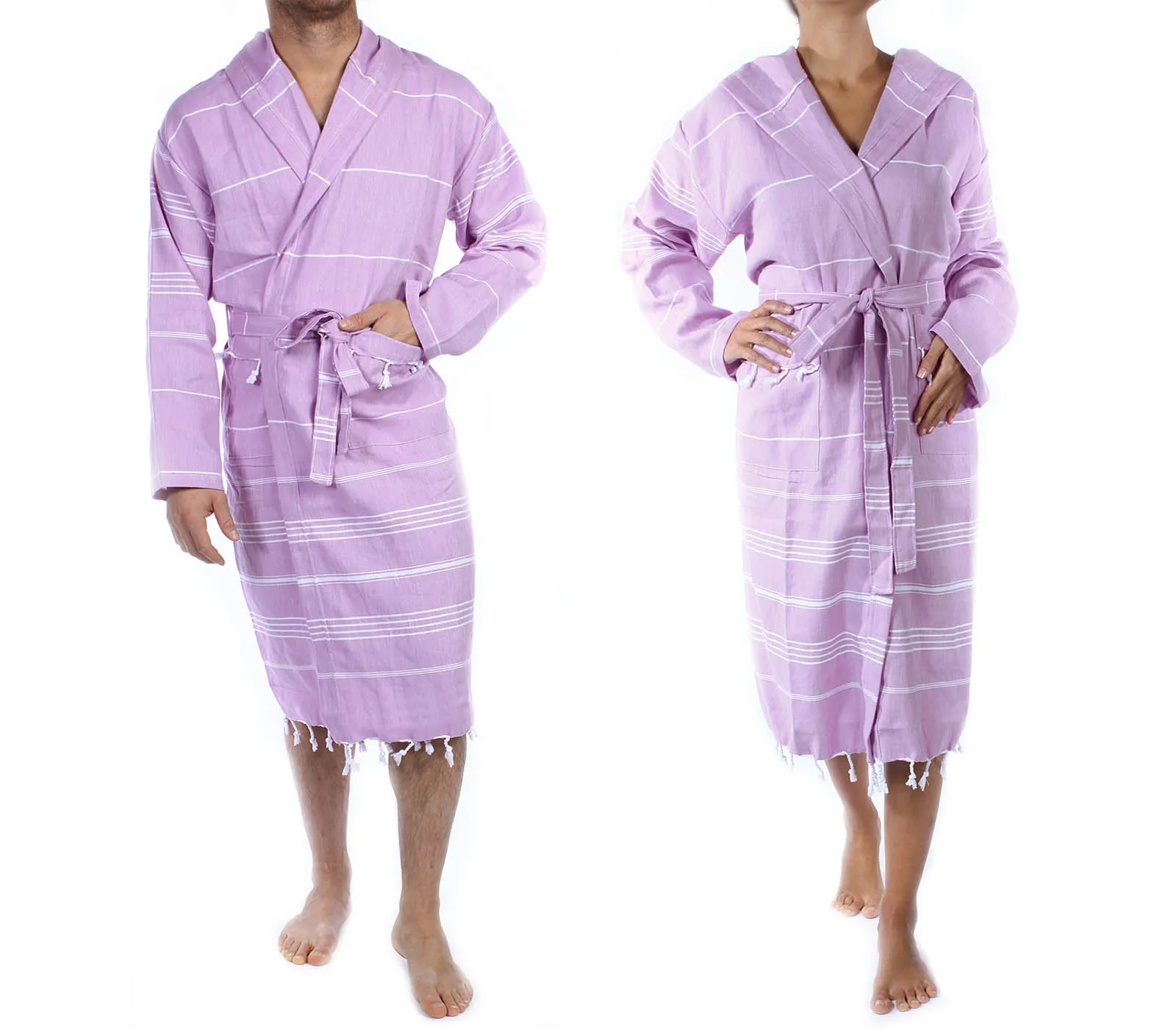 Quickdry Turkish Pestemal Bathrobe With More Flexible Woven Yarndyed