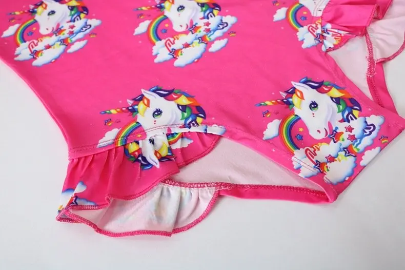 Baby Girls Bikini Swimming Suit Cartoon Design Quick Dry Anti-UV Nontoxic 100% Polyester Customizable Cute Fruit Style