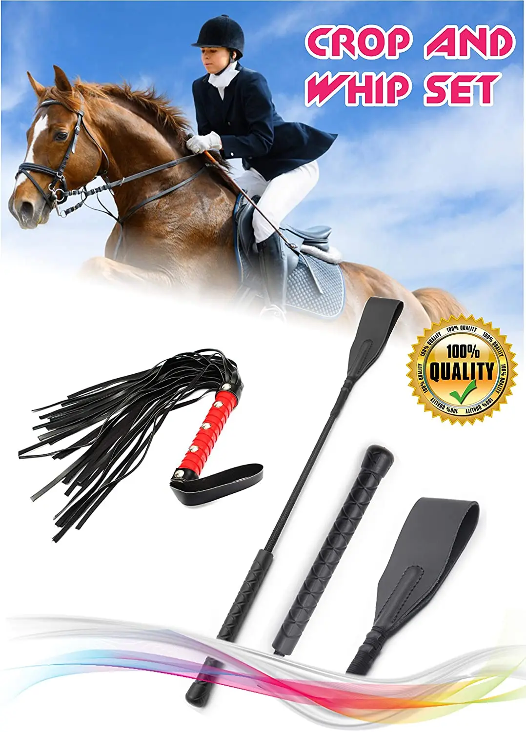 Premium Quality Whip Crops Customized Sizes Horse Riding Whips By ...