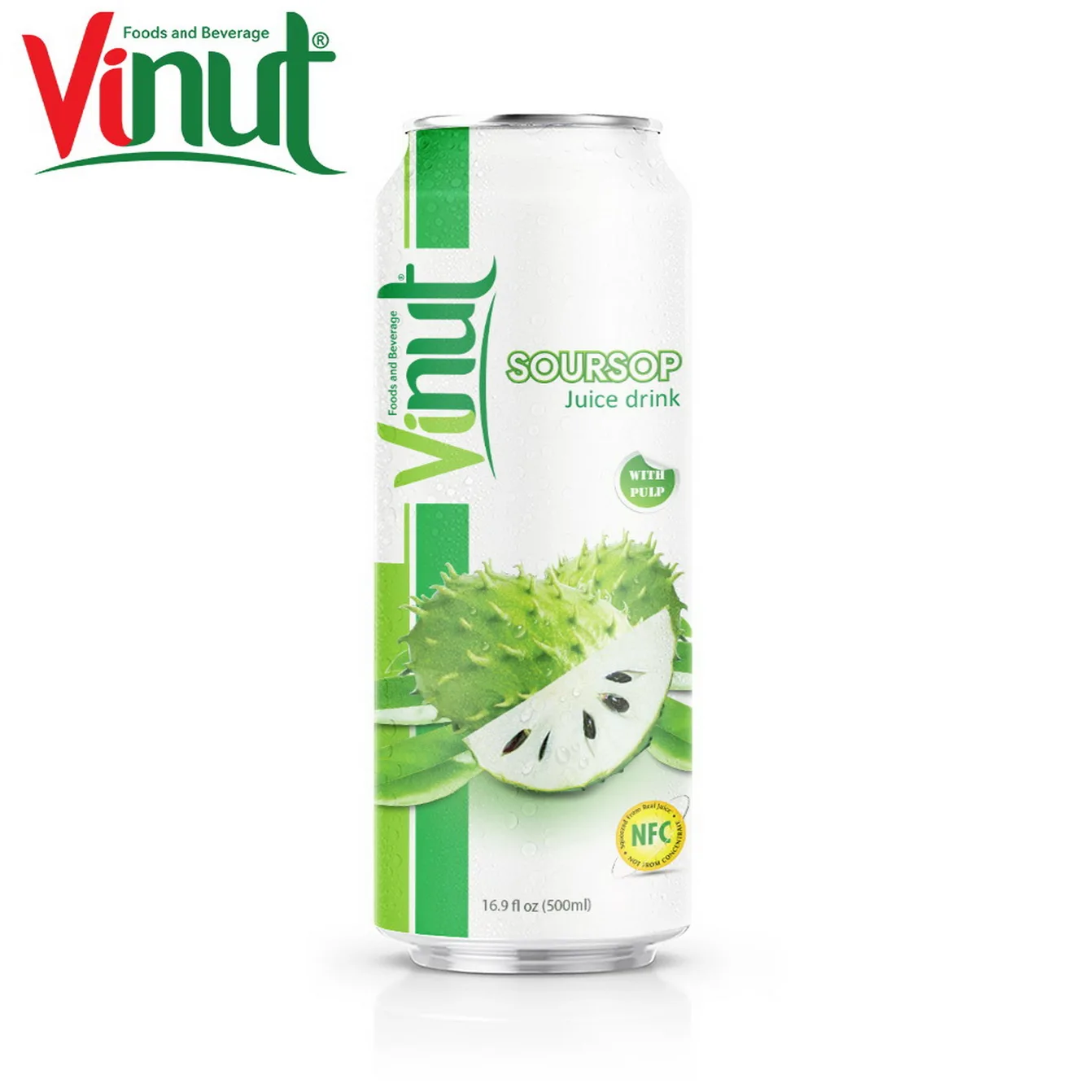 VINUT 500 мл сок Soursop с целлюлозными экспортерами OEM бренд Высокое качество Новый дизайн популярный