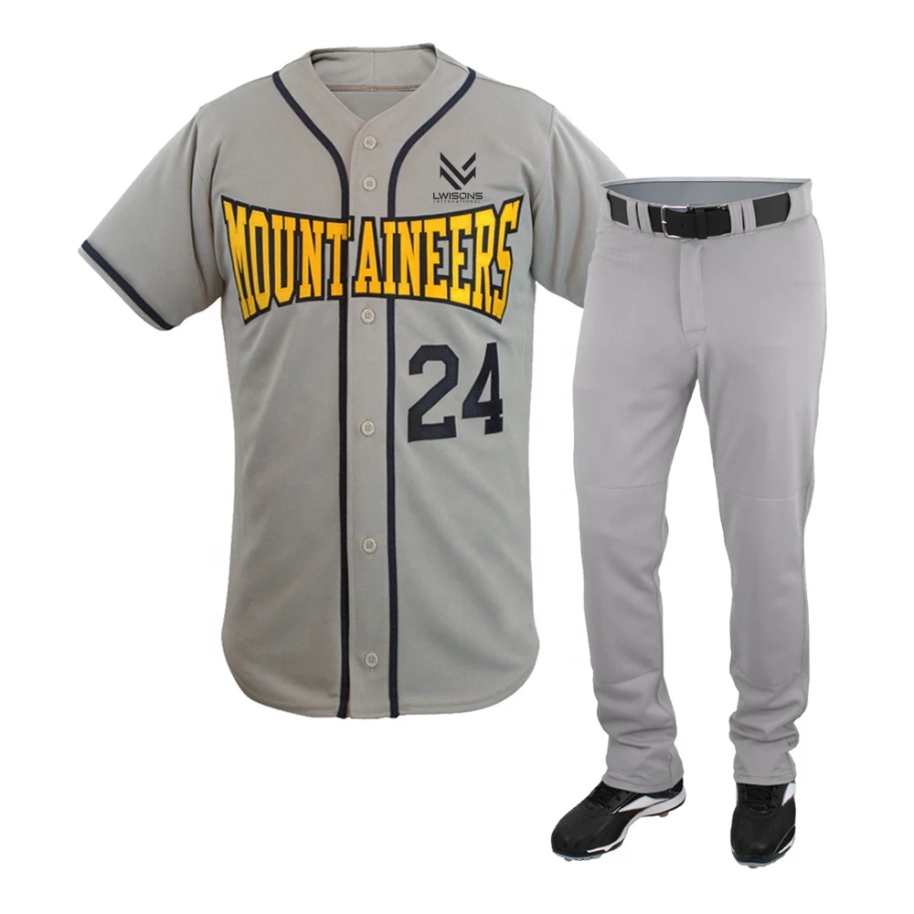 Baseball Uniform 100 Polyester Custom Sublimation Baseball Jerseys