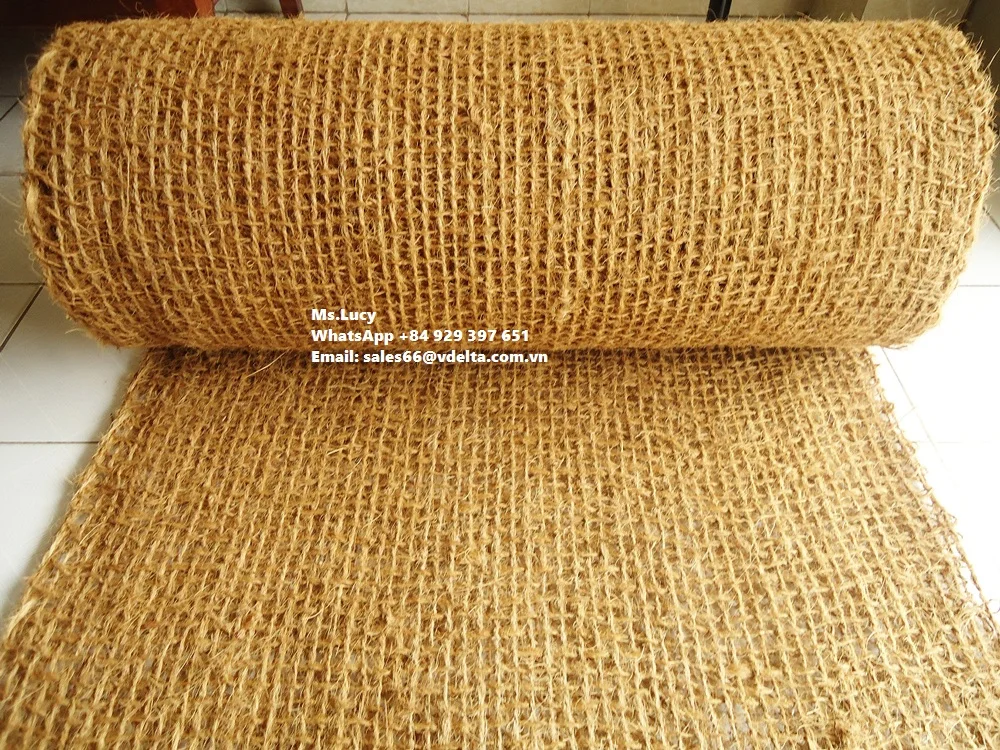 Coir Net From 100 Natural Fibres/ Coconut Coir Nets For Soil Erosion