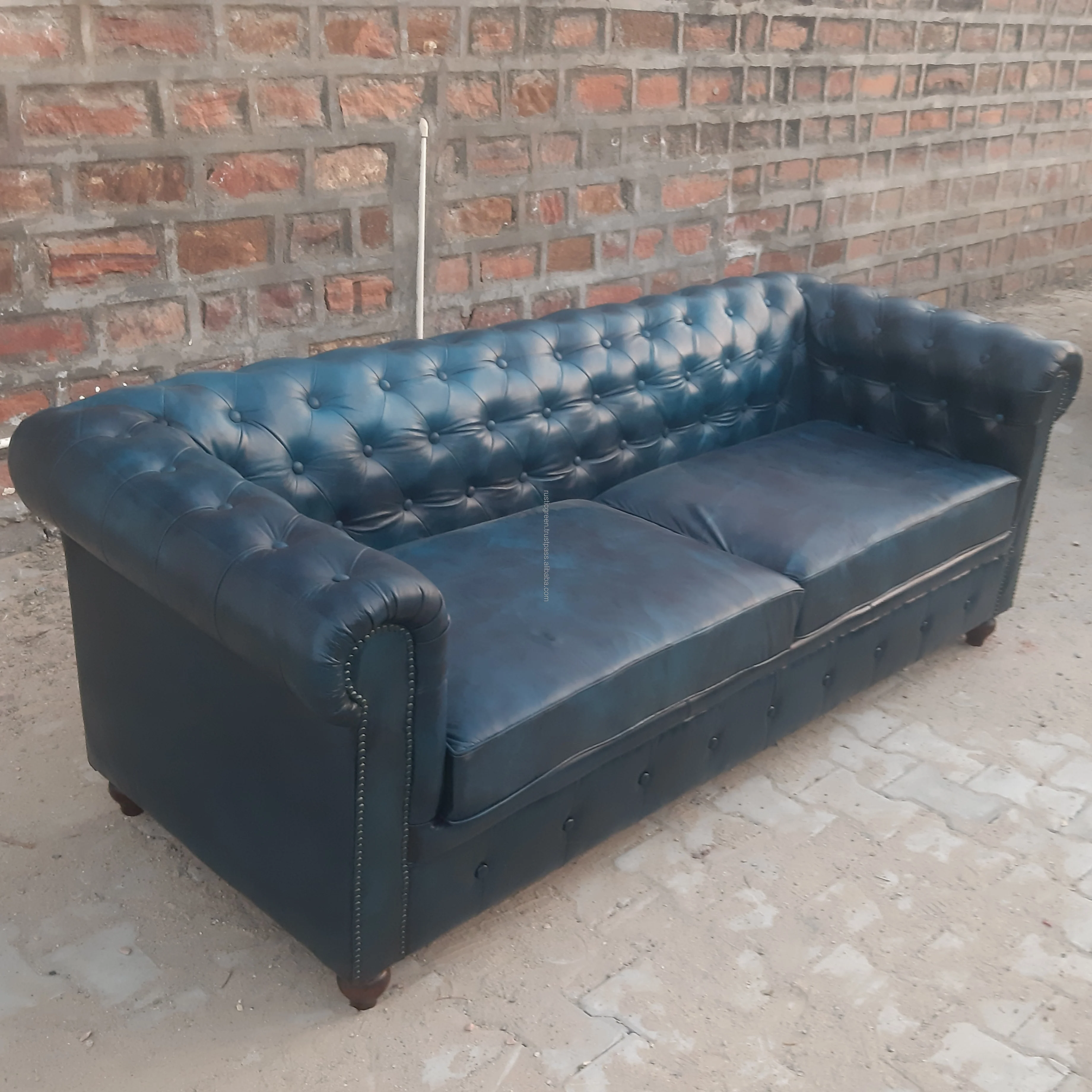 Real Leather Chesterfield Sofa Set Buy Real Leather Chesterfield Sofa