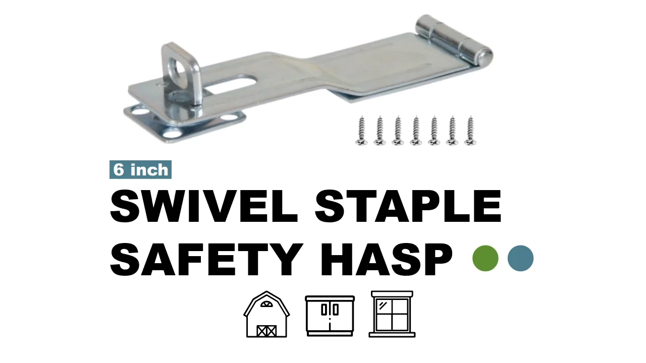 Hasp And Swivel Staple,6 Inch,Stable And Durable Buy Safety Hasp Double Hinge 6 In Satin Brass