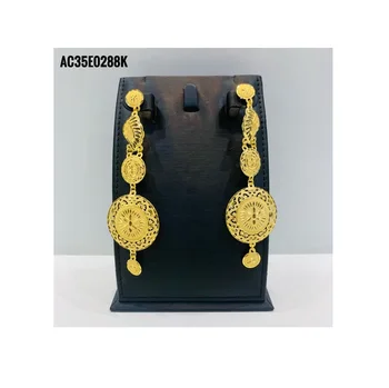 Bollywood Indian Jewelry Gold Color Bahubali Earrings For Women Fashionable Bollywood Indian Jewelry Beautiful Gold Color
