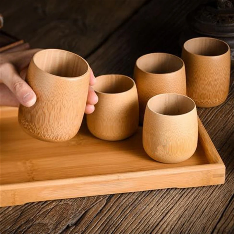 Natural Bamboo Wood Drinking Cup, Eco-Friendly Bamboo Coffee Cup - AhaBamboo