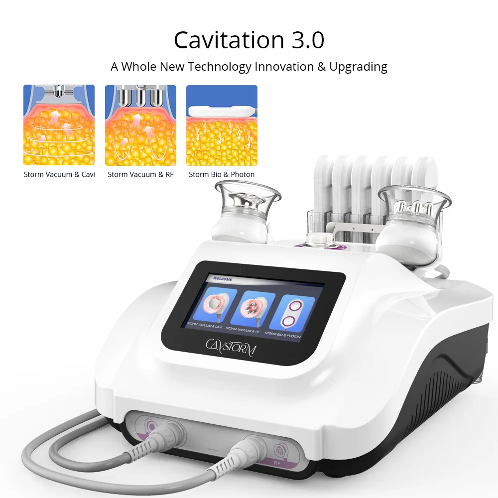 MS-23T1S CaVstorm cavitación ultrasónica 3.0 cuerpo delgado BIO Microcorriente quema de grasa máquina de succión al vacío rf