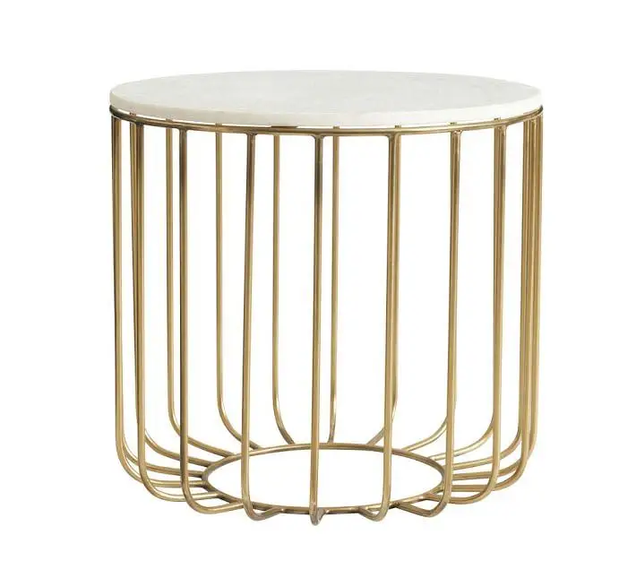 gold cage table