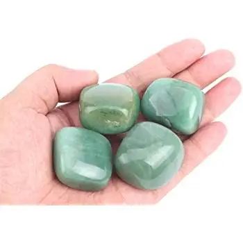 WHOLESALE NATURAL AGATE GREEN AVENTURINE  STONE TUMBLE PEBBLE GEMSTONE : BUY FROM SKY AGATE EXPORT