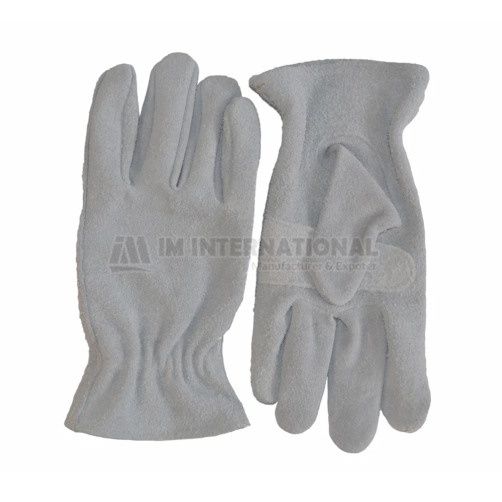 Leather Touch Gardening Gloves,Durable Cowhide Leather Work Gloves for men/women 