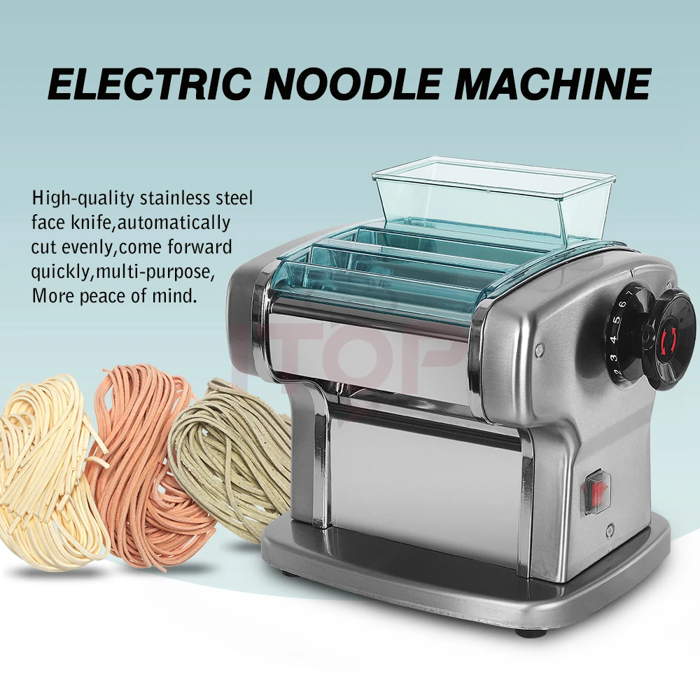 Good Quality Electric Noodle Making Machine Electric Noodle Making Pasta Maker Dough Roller Noodle Cutting Machine - Image 6