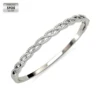 S925 18k White Gold Plated Fashion Bangle
