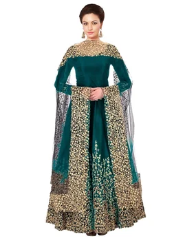 Cotton fabric new designer latest Pakistani wear salwar suit with kameez beautiful green color for muslin wear lowest price