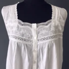Nightgown Nightgowns White Nightgown Simple Style White Cotton Nightgown Nightwear