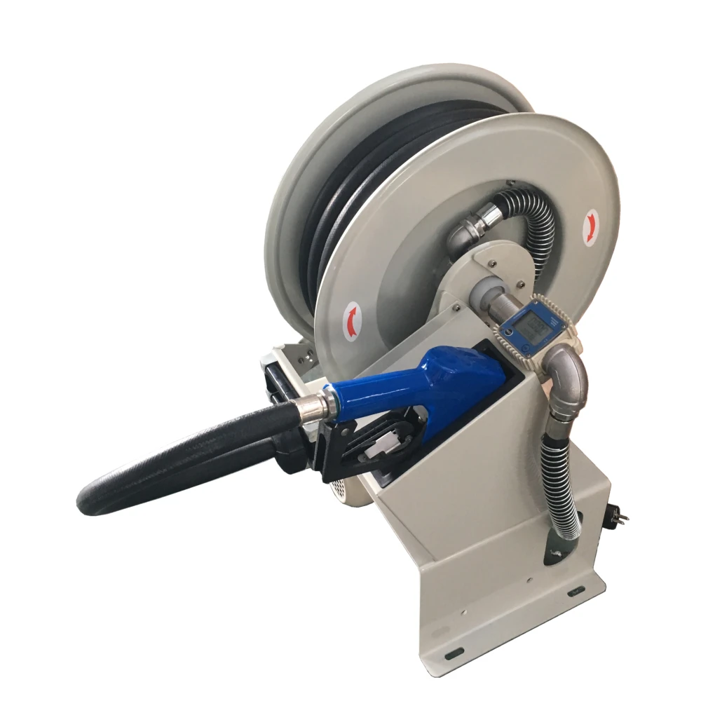 Heavy duty anti-corrosion auto spring roll-up hose reel 3/4" Diesel Gasoline Water