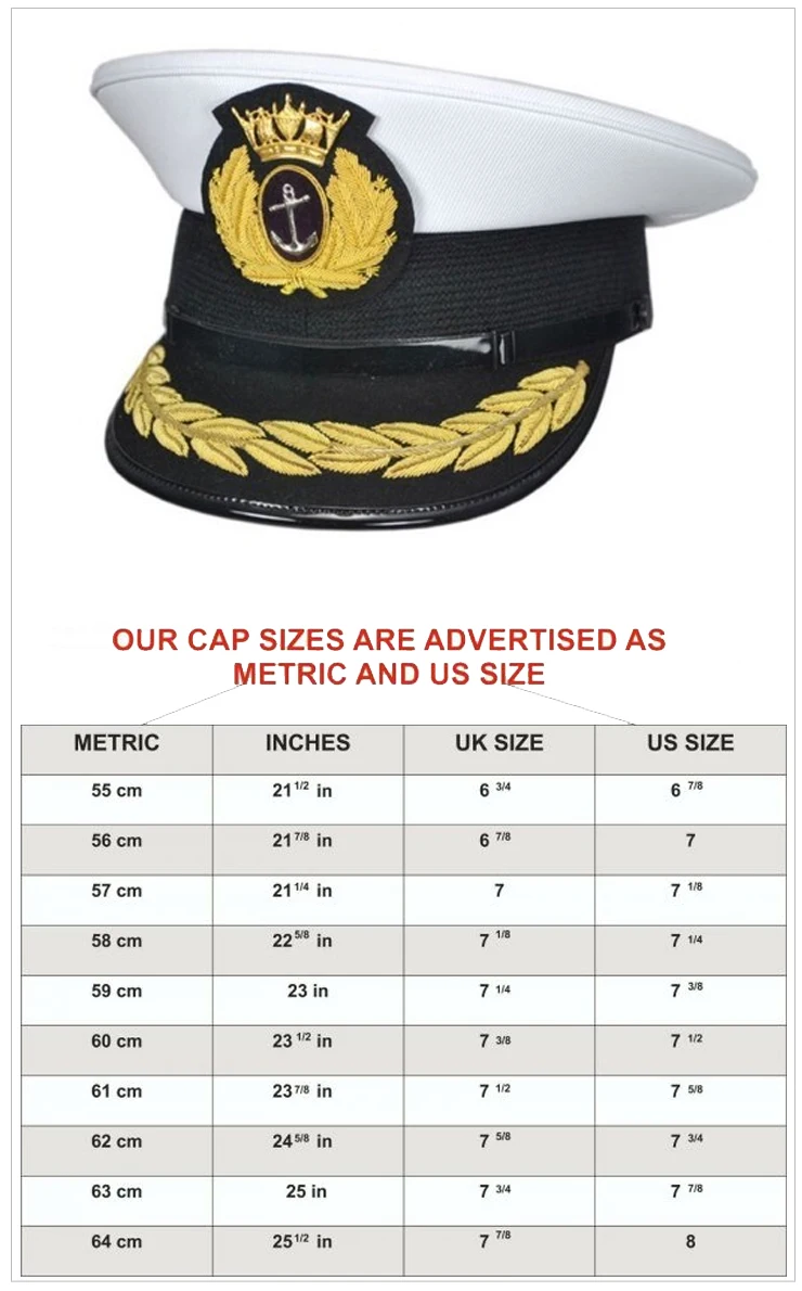 High Quality Customized Men's Officer Hat With Unique Quality And Design Oem Fashion Black